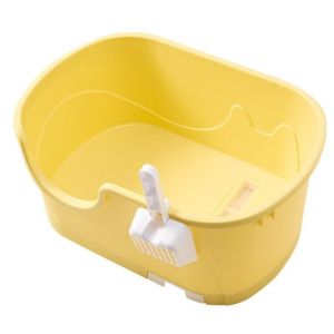 Large Cat Litter Box Open Type Cat Toilet Deodorization Dust Removal Cat Litter Box with Shovel