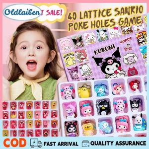 Oldlaiben Sanrio Kuromi Blind Toys 40 Holes Cartoon Surprise Box Doll Keychain Toys Gift Kids Christmas Gifts