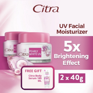 Citra Moisturizer Krim Wajah Pearly Glow UV 40gr x2