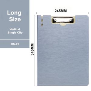 Long Clipboard with Cover File Folder Document Organizer Hard Writing Board Safe PP Material Clip Board