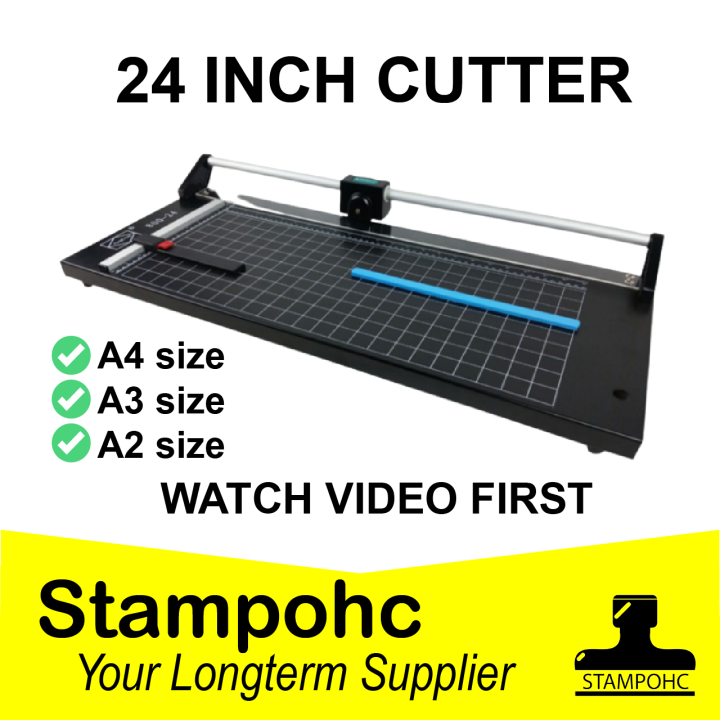 24 inch Manual Precision Rotary Paper Trimmer, Sharp Photo Paper Cutter, Rotary Paper Cutter