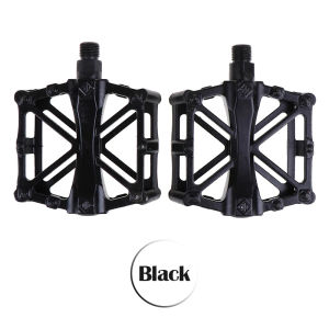 Bicycle Pedals 2Pcs Aluminum Alloy Bearing Pedals X-Shaped Mountain Bike Flat Pedals Durable Bearing Bike Pedal Cycling Bike Parts