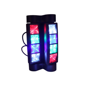RGBW mini spider beam light eight-eye LED stage lights KTV bar moving head lights disco lights