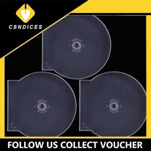 [Csndices] กล่องพลาสติกใสทรงกลมแบบชิ้นเดียวขนาด1 2ชิ้นกล่องซีดีกล่องใส่แผ่นดีวีดีแบบหนากล่องเก็บแผ่นดิสก์