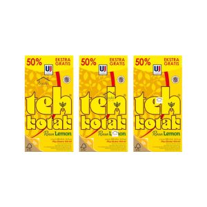 3PCS Teh Kotak Lemon Produk Ultra Jaya Minuman Teh Kemasan Tetra Pack