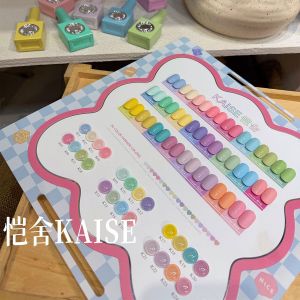 Kaise Macaron Cream 24-Color Macaron Milky Bubble Gel Polish Set – New Dopamine Collection 24色马卡龙奶泡甲油新款多巴胺1btl 15ml