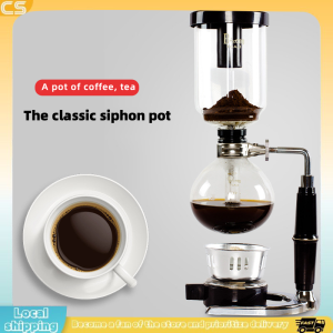 Handheld Siphon Coffee Maker Heat-resistant Glass Coffee Filter Kit Japanese Style Homemade Coffee Machine