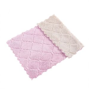 Double-layer Kitchen Cleaning Cloth Microfiber Towels Soft Absorbent Non-stick Oil Towel Rags Dishwahing Cloth Household Clean Tools