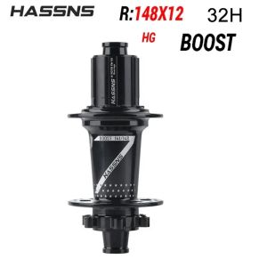 HASSNS PRO7 MTB Bicycle Hub BOOST 12x148mm 15x110mm 4 Sealed Bearings 32H 120T Mountain Bike HG/XD/MS 8/9/10/11/12 Speed