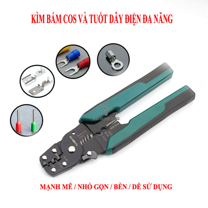 Kìm bấm cos và tuốt dây điện đa năng 22-28 | Lazada.vn