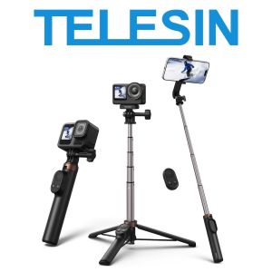 TELESIN S1-CSS-08 Vlog Remote Tripod Selfie Stick for Smartphone GoPro DJI Action Camera