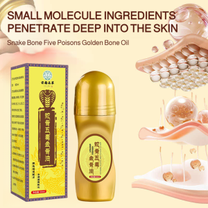 Snake Bone Five Venom Moxibustion Liquid Bone Penetrating Joint Massage Heat Massage Essential Oil