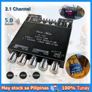 TDA7498E ZK-TB21 High Power 2.1 Channel Bluetooth Amplifier – 160W*2+220W Subwoofer para sa Home Audio