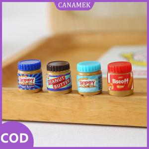 CANAMEK✨ 6PCS thu nhỏ Dollhouse mô phỏng của bơ đậu phộng mô hình trang trí nội thất đồ chơi cho búp bê phụ kiện đồ chơi mô hình trang trí nội thất