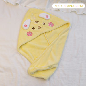 หมวกวิกผมแห้งสำหรับผู้หญิงกระเป๋าดูดซับรวดเร็วแห้งหนาผ้าคลุมศีรษะสำหรับเช็ดผมผ้าขนหนูสำหรับเช็ดผมหมวกคลุมอาบน้ำ