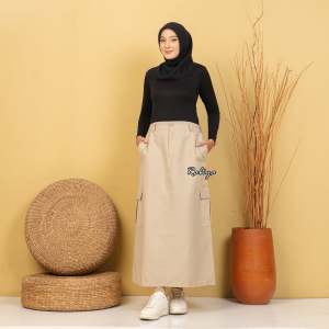 ROK KARGO WANITA TERBARU  BAHAN JAPAN DRILL UKURAN L XL XXL