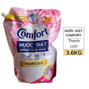 Nước giặt Comfort dưỡng vải đa năng NL158 hương thanh lịch thời thượng lưu hương dài lâu túi 3.6kg
