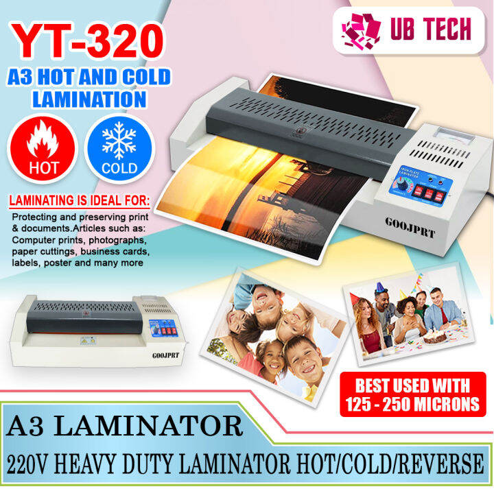 YT-320 A3 Laminator Heavy Duty Laminating Machine ( Hot And Cold ...