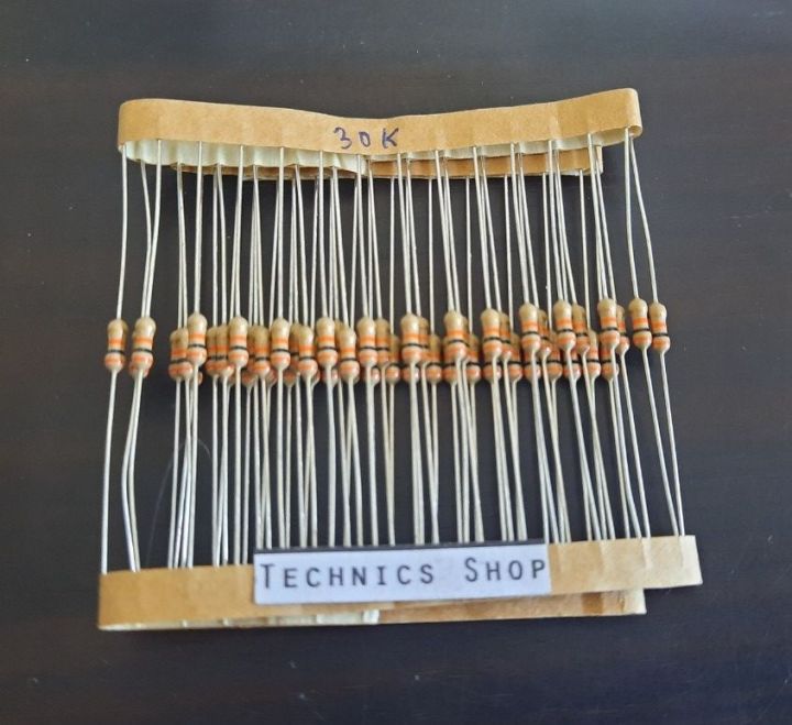 ตัวต้านทาน 30Kโอห์ม 1/4W จำนวน 20 ตัว Resistor 30 KOhm 20 pcs. | Lazada ...