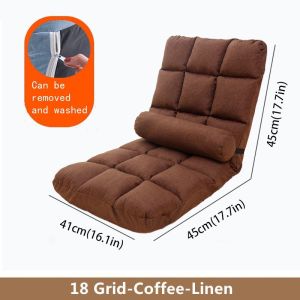 Lazy Sofa Folding Floor Chair Tatami chair Tatami sofa bed Backrest Give lumbar pillow