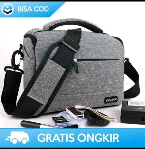 Tas Kamera DSLR/Mini DSLR Premium dengan Bahan Tahan Lama - Warna Space Grey/Fluorescent Green/Hitam