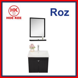Roz 3 in 1 (304) Stainless Steel Basin Cabinet + Mirror + Glass Shelf RT5043