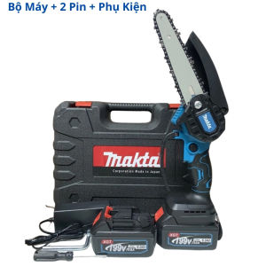 Máy Cưa Cầm Tay Máy Cưa Xích Mini MAKITA Dùng Pin 199V - Cưa Gỗ Cầm Tay Máy Siêu Khỏe Siêu Bền