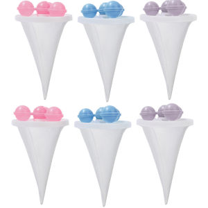 6pcs Portable Magical Washing Machine Hair Removal Catcher / Household Filter Mesh Cleaning Balls / Dirty Collection Bag Laundry Accessories
