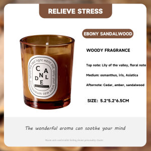 140g Smokeless scented candle Soy Scented Candle for home fragrance Pure natural plant essential oil added Indoor Air Purification Soothe The Nerves & Help Sleep handmade glass candle decorative candles Soy Wax for Room Aromatherapy Christmas Gift