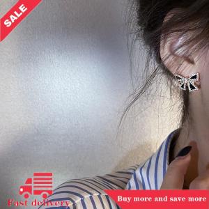 [COD] Mới Hợp Thời Trang Khảm Rhinestone Bowknot Stud Bông Tai Cho Phụ Nữ Cá Tính Thiết Kế Độc Đáo Bông Tai Cưới Trang Sức Món Quà Sinh Nhật