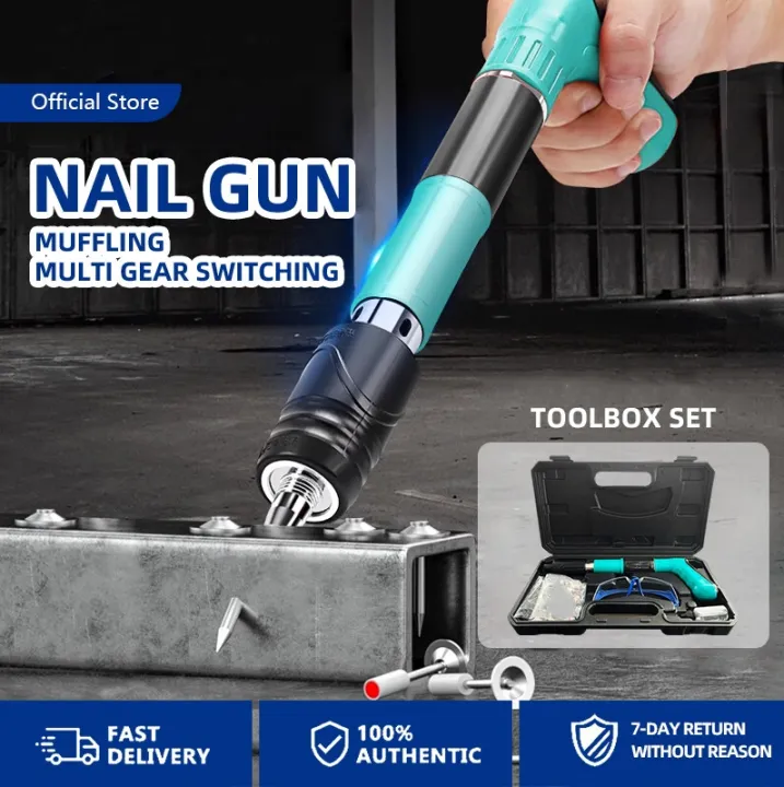 Heavy-Duty Electric Nail Tacker Gun with Four-Speed Adjustment, Multi ...