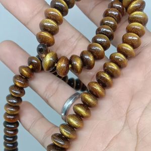 Tasbih Muslim Akar Bahar Taliarus Serat Emas Model Mentos