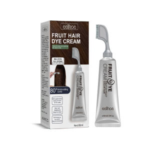 Kem nhuộm tóc eelhoe hiệu ứng mới một thời gian dài với một bản chất Lược nhuộm tóc nhuộm trái cây màu đen kem dưỡng tóc tóc đen bình thường Kem nhuộm tinh chất trái cây nhuộm tóc kem màu cho tóc lược