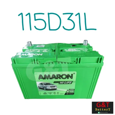 AMARON HI LIFE 115D31 แบตเตอรี่รถยนต์​ 90Ah แบตแห้ง แบตกระบะ แบตSUV MPV แบตเตอรี่ พร้อมใช้ อมารอน ราคารวมส่ง