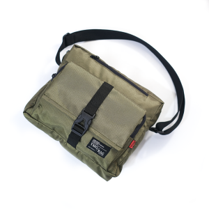 Tas Selempang Pria Ymg Gloria Casual Hitam Polyester Multifungsi dengan Slot Organizer