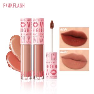 Pinkflash #PinkDiary Silky Velvet Matte Lipstick Lip Cream Smooth High Pigment Long Lasting Beauty Lip Makeup Soft Lipstik Matte Not Dry 17 Colors Pinks