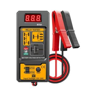 Multifunctional Relays Analyzers Voltages Detector LED Statuses Light NonSlip Clip for 11V-25V Batteries 4 pin 5Pin Relays