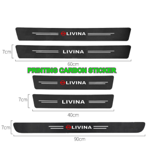 Stiker Pelindung Pintu Mobil Livina Bahan Carbon 3d Fiber sillplate mobil Nissan Grand livina 9pcs sepaket
