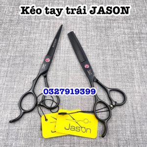 Jason Kéo Tay Trái 6.0 Inch Thép Nhật S440C Độ Cứng Trên 62HRC Tặng Bao Da Chuyên Sản Phẩm Tóc