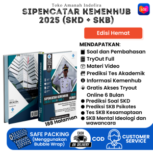 Edisi Terbaru Buku SIPENCATAR KEMENHUB [SKD + SKB] (Edisi Hemat + Free Akses Online) Sesuai Dengan Kisi" Terbaru Sipencatar Kemenhub
