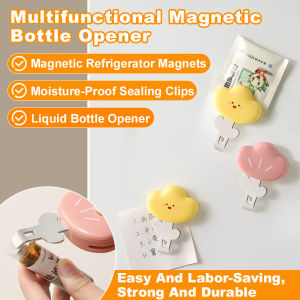 Flower Shape Bottle Cap Opener Bottle Opener Magnetic Adsorption Jar Bottle Opener Lid Remover