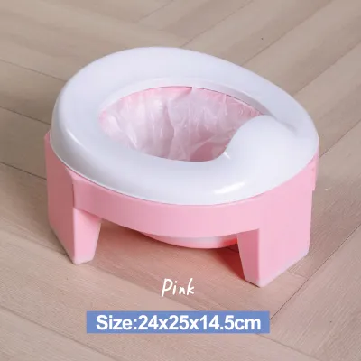Kids Foldable Baby Training Potty With Anti-slip Grips Portable For Travel