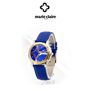 Marie Claire Women Leather Strap Watch Blue MCPFR1415-01A