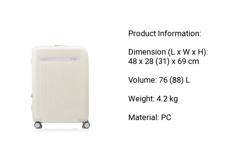 Samsonite Modus Spinner 69/25 EXP | Lazada Singapore