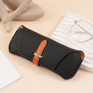 NOBLELUX Genuine Leather Eyeglasses Box Lightweight Eyewear Storage Glasses Case Portable Eyewear Protector Sunglasses Bag Women