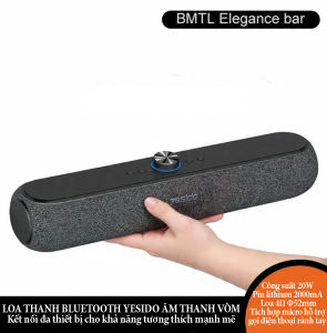 Loa thanh Bluetooth Yesido YSW42 âm thanh vòm công suất 20W pin tích hợp dung lượng 2000mA chức năng gọi rãnh tay