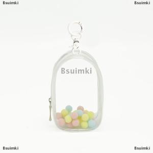 [COD] Bsuimki Đồ trang sức tổ chức Lưu trữ trong suốt hộp Pouch bí ẩn hộp Keychain túi lưu trữ trường hợp dày ví dễ thương Búp bê túi tổ chức