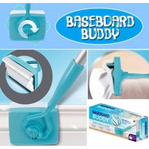 NEW BASEBOARD BUDDY Duster 360 Degree Mop Sweep Floor Corner Skirting Mop Penyapu Lantai Sudut Menyusur