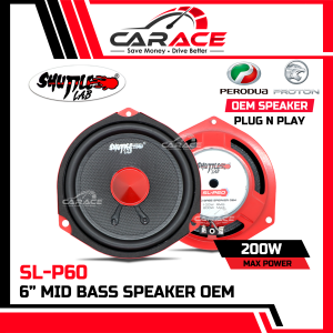 SHUTTLE LAB Speaker PREVE Plug and Play Speaker PNP Front Rear Door PROTON PREVE 2012-2020 OEM Car Speaker 6inch