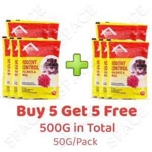 50G/Pack Rat Killer Poison 100% Effective Rodenticide Warehouse Office Household One Nest End for Control Rat and Mice All-Nature Non-Toxic Rat Killing Bait Safety to Pets